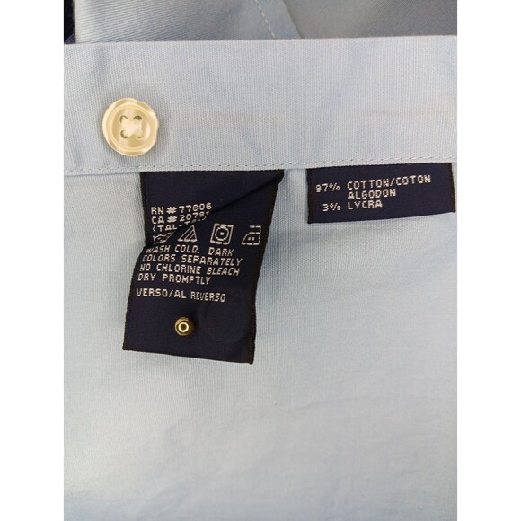 Mens Tommy Hilfiger Shirt Long Sleeve Button Down Light Blue Small - Picture 6 of 6